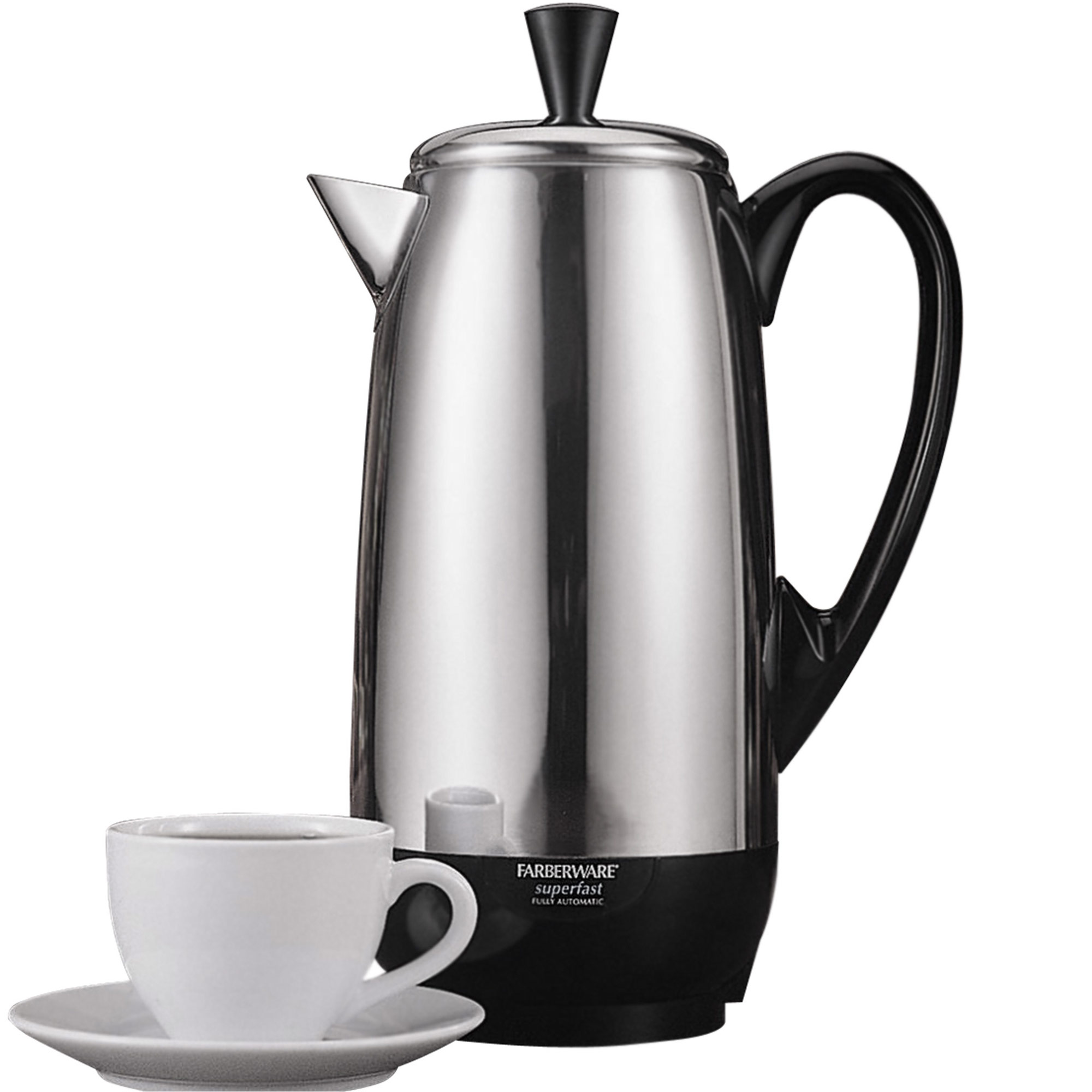 2-12 Cup* Electric Percolator, Stainless Steel – Farberware